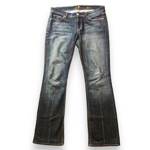 7 For All Mankind Flynt Bootcut Jeans Dark Wash Size 30 Tall (35x33.5)